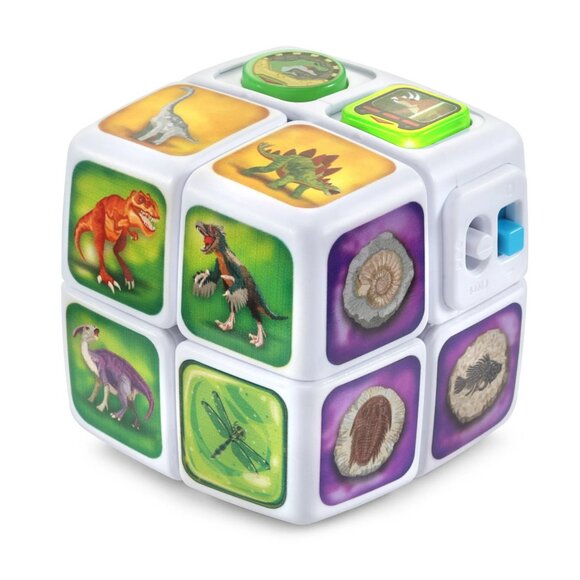 Vtech Twist Adventures Dino Discoveries Activity Unisex Cube Twist & Turn Learn - Picture 4 of 11